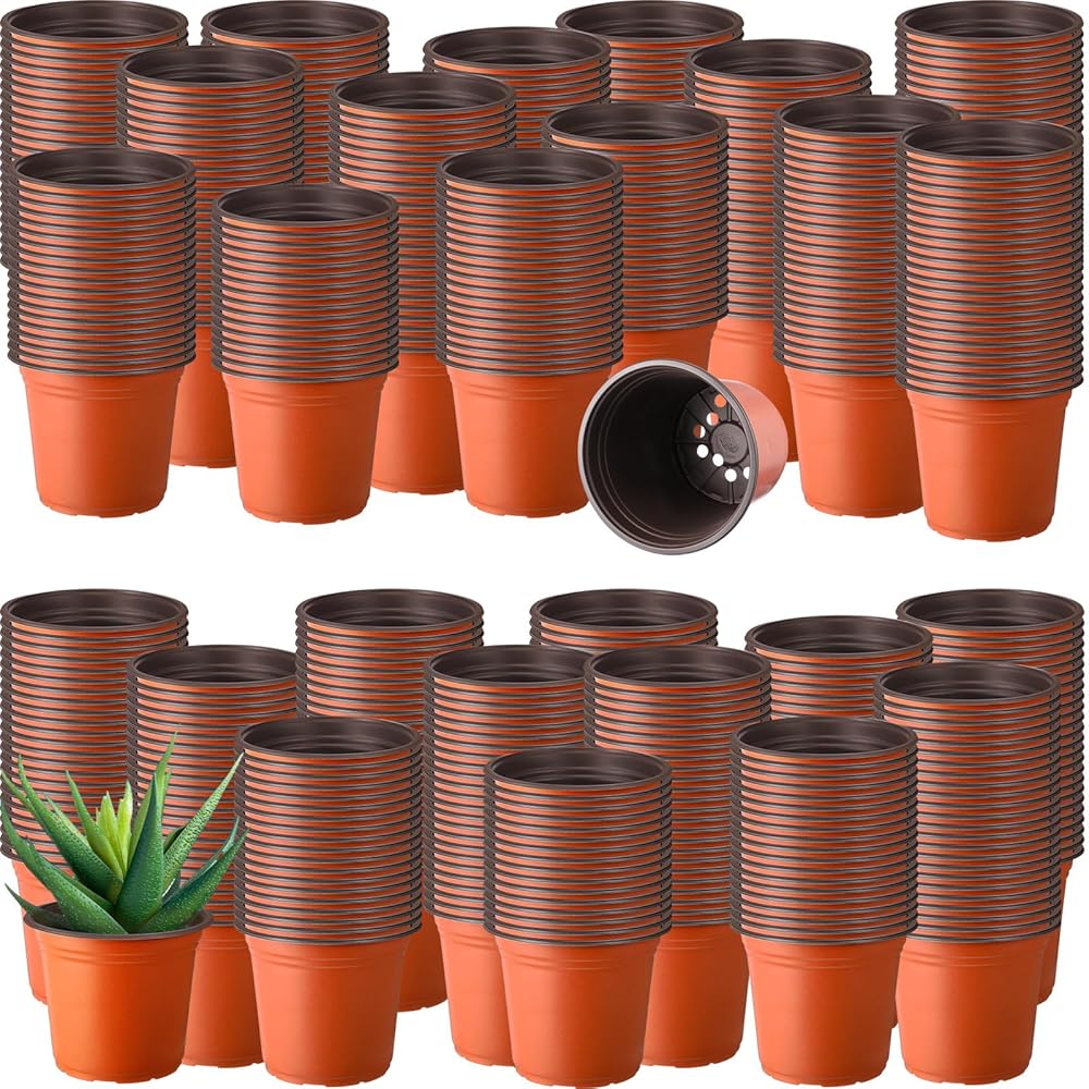 Hushee 1500 Rely 4-Inch Plastic Nursery Pots for Seed Beginning and Seedlings with Drainage Holes – Versatile Indoor/Outside Planting Pots for Flowers and Extra