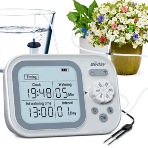 Indoor Computerized Plant Watering System for 15 Potted Vegetation, Programmable Drip Irrigation Package with Good Humidity Detection and Water Timer