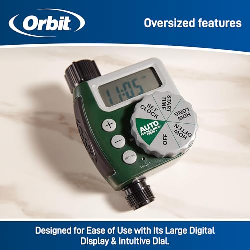 Orbit 62061N Inexperienced Single-Outlet Watering Timer for Hose