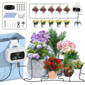 Self-Watering Indoor Plant System with Customizable Timer and USB Energy for Potted Vegetation