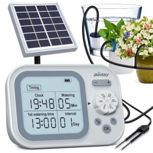 Photo voltaic-Powered Automated Drip Irrigation System for Houseplants – Self-Watering Gadget for 15 Potted Vegetation, Ideally suited for Indoor and Out of doors Gardens, Balconies, and Holidays